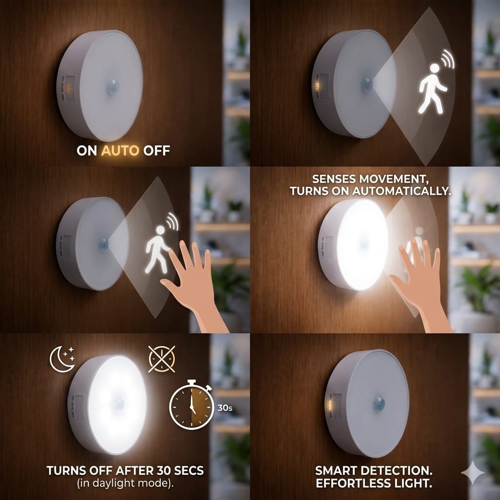 LED MOTION SENSOR (WHITE LIGHT)
