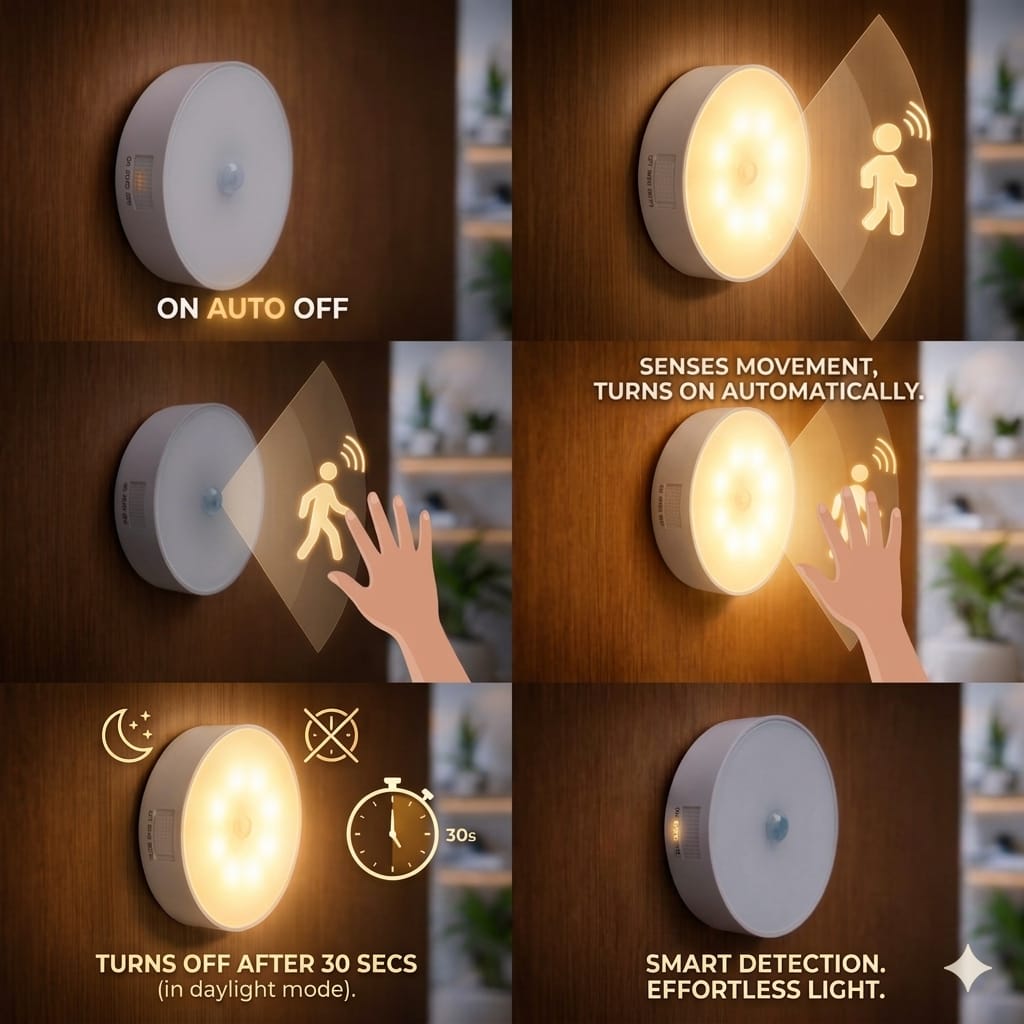 LED MOTION SENSOR (GOLD LIGHT)
