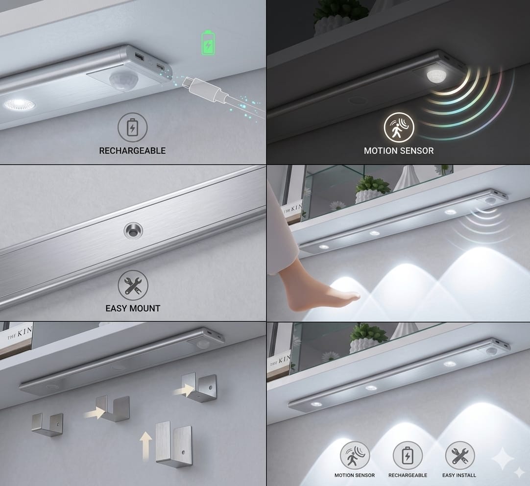 LED MOTION SENSOR (WHITE LIGHT)